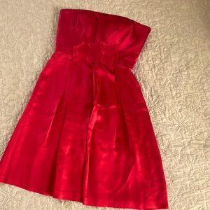 Red Badgley Mischka Cocktail Dress - Size 6 - Vintage Sex & the City